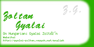 zoltan gyalai business card